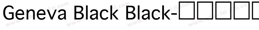 Geneva Black Black字体转换